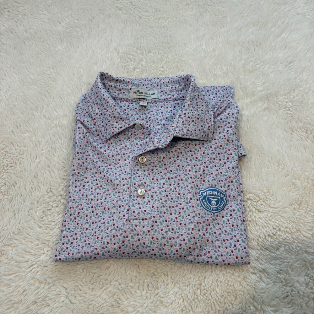 Peter Millar Medinah Country Club Polo M Ryder Cup Golf Sports Athletic College